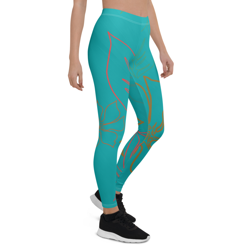 Women's CoastFlex Aqua Aloha Full Length Leggings