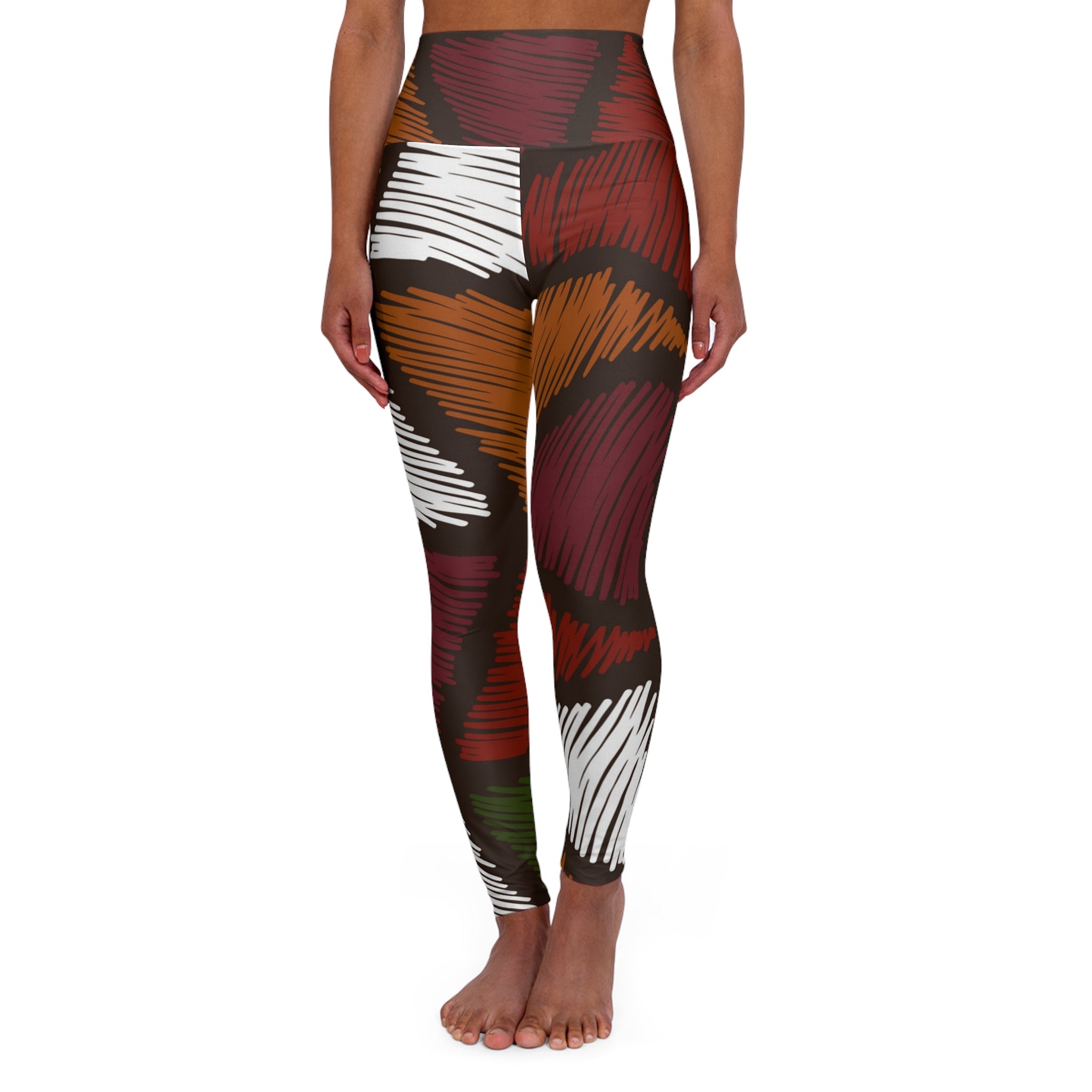 Womens High-waist Fitness Legging Yoga Pants, Multicolor Tribal