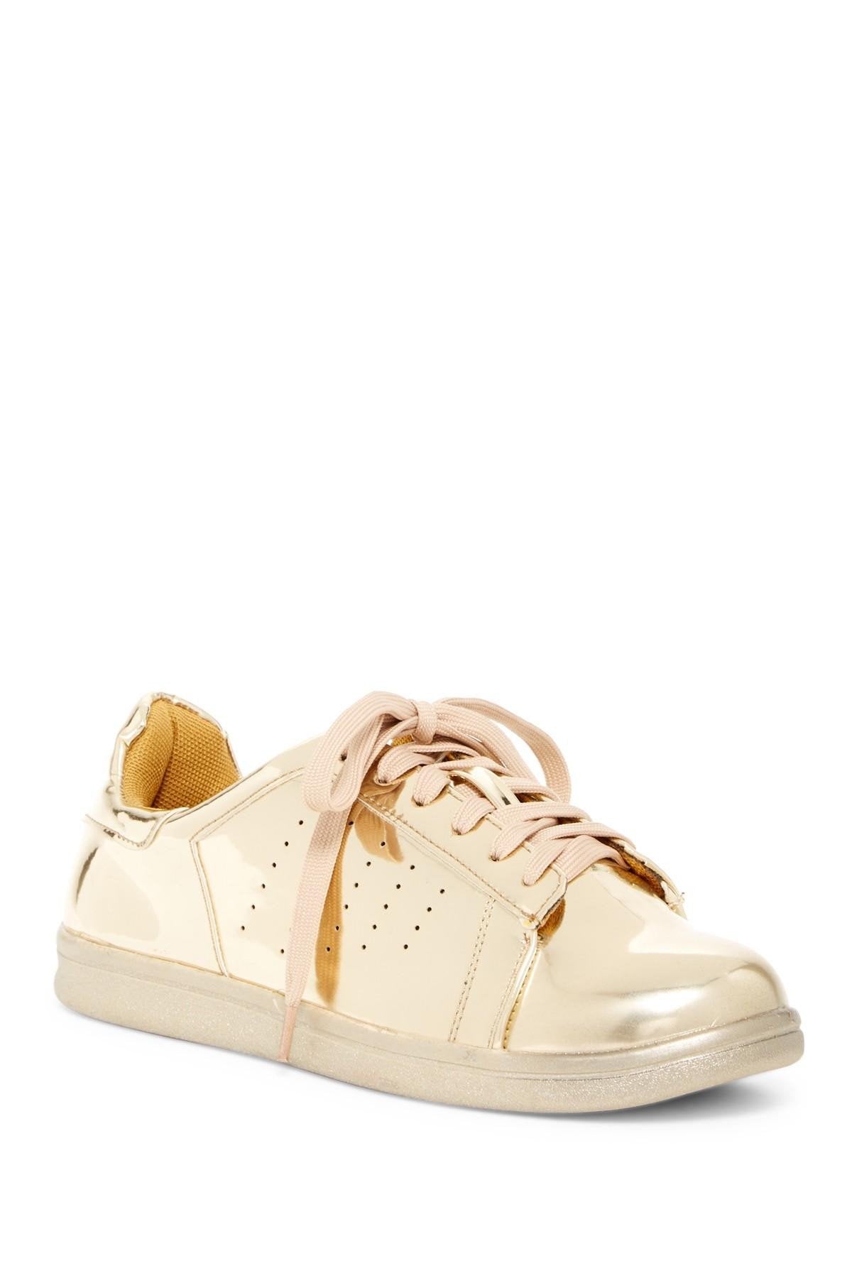 Sleek Metallic Mirror Sneakers: Elevate Your Style