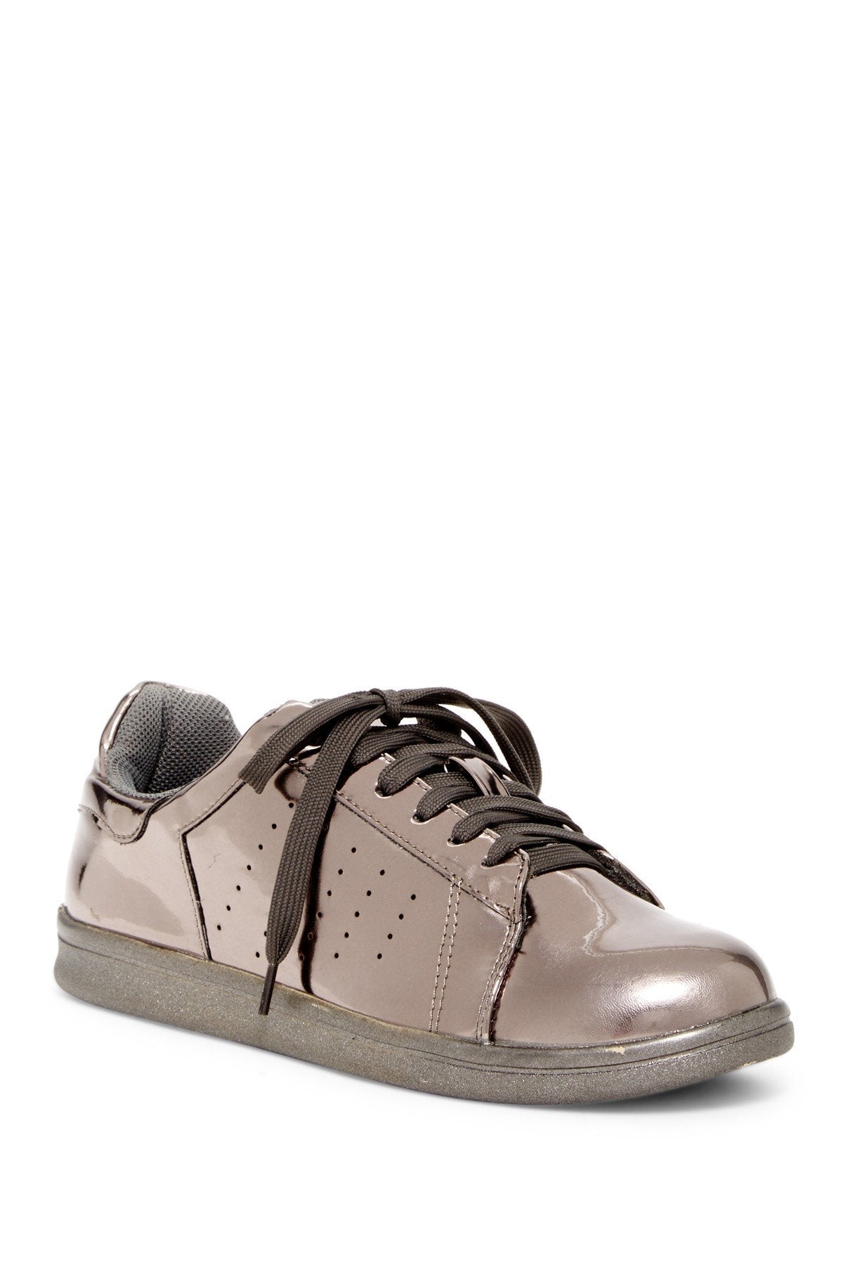 Sleek Metallic Mirror Sneakers: Elevate Your Style