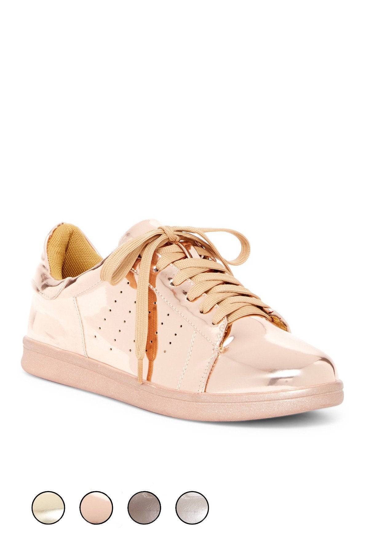 Sleek Metallic Mirror Sneakers: Elevate Your Style