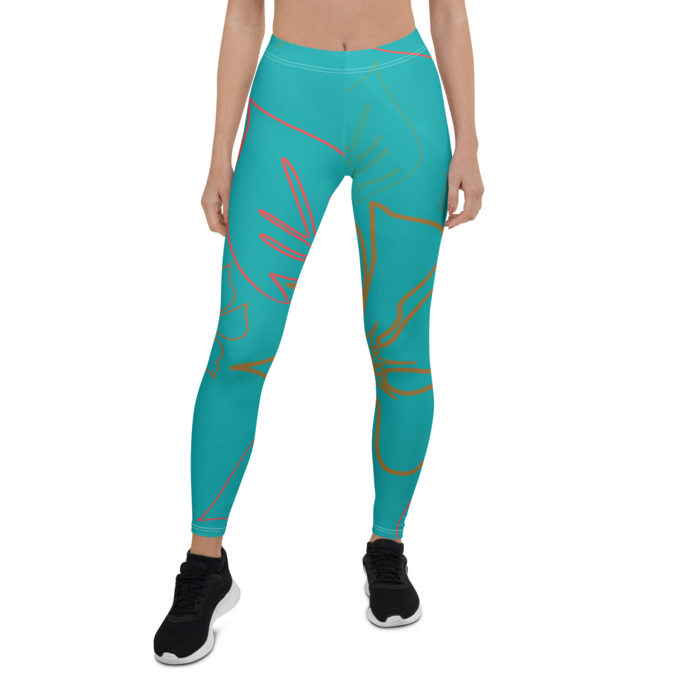 Women's CoastFlex Aqua Aloha Full Length Leggings