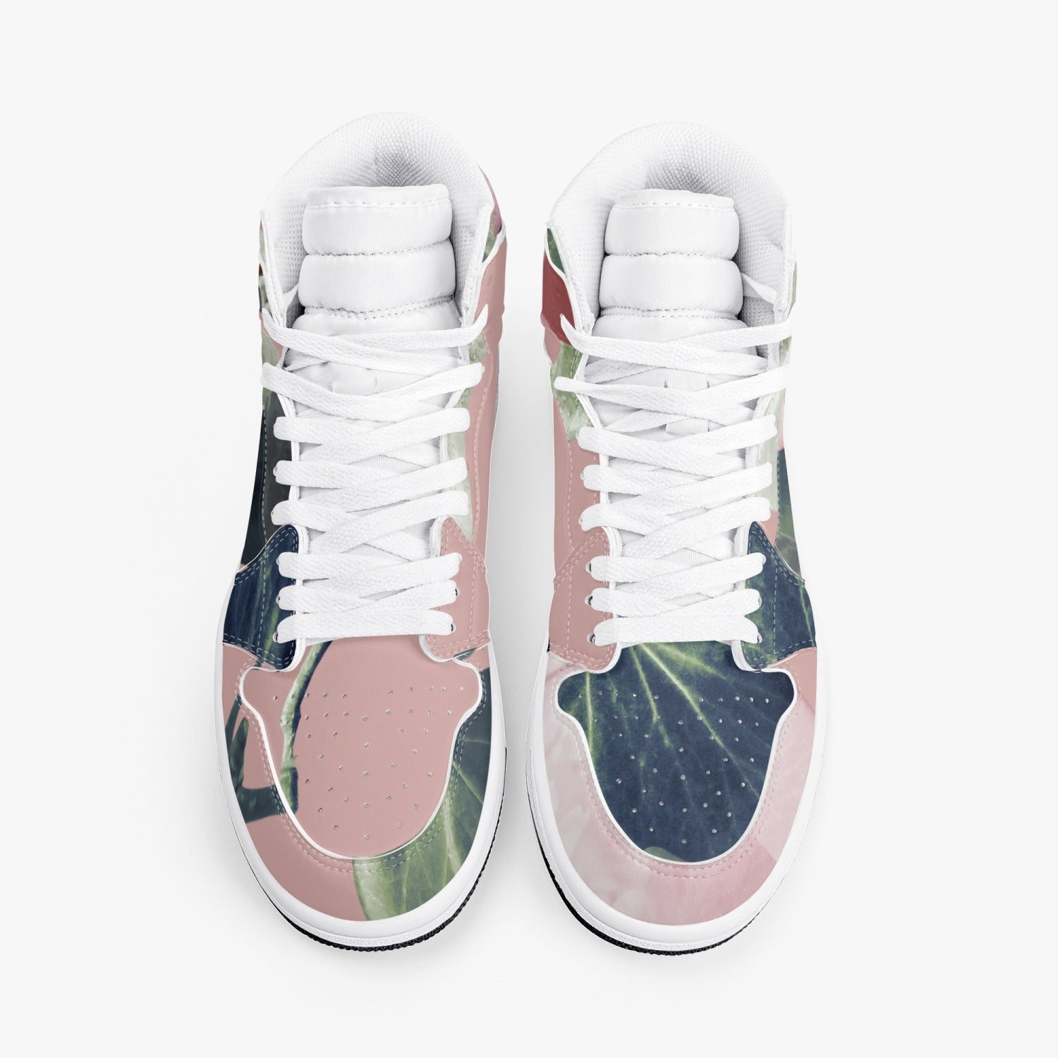 Jacki Easlick Floral Garden High-Top Leather Sneakers