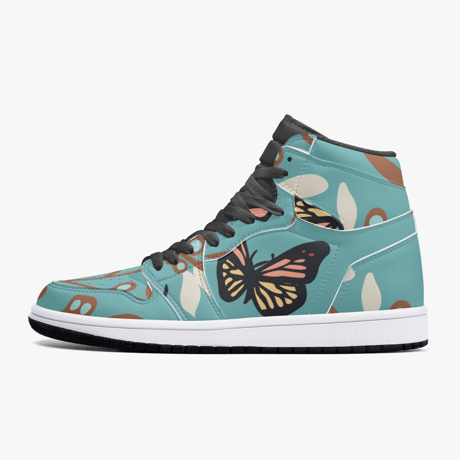 Jacki Easlick Butterfly High-Top Leather Sneakers