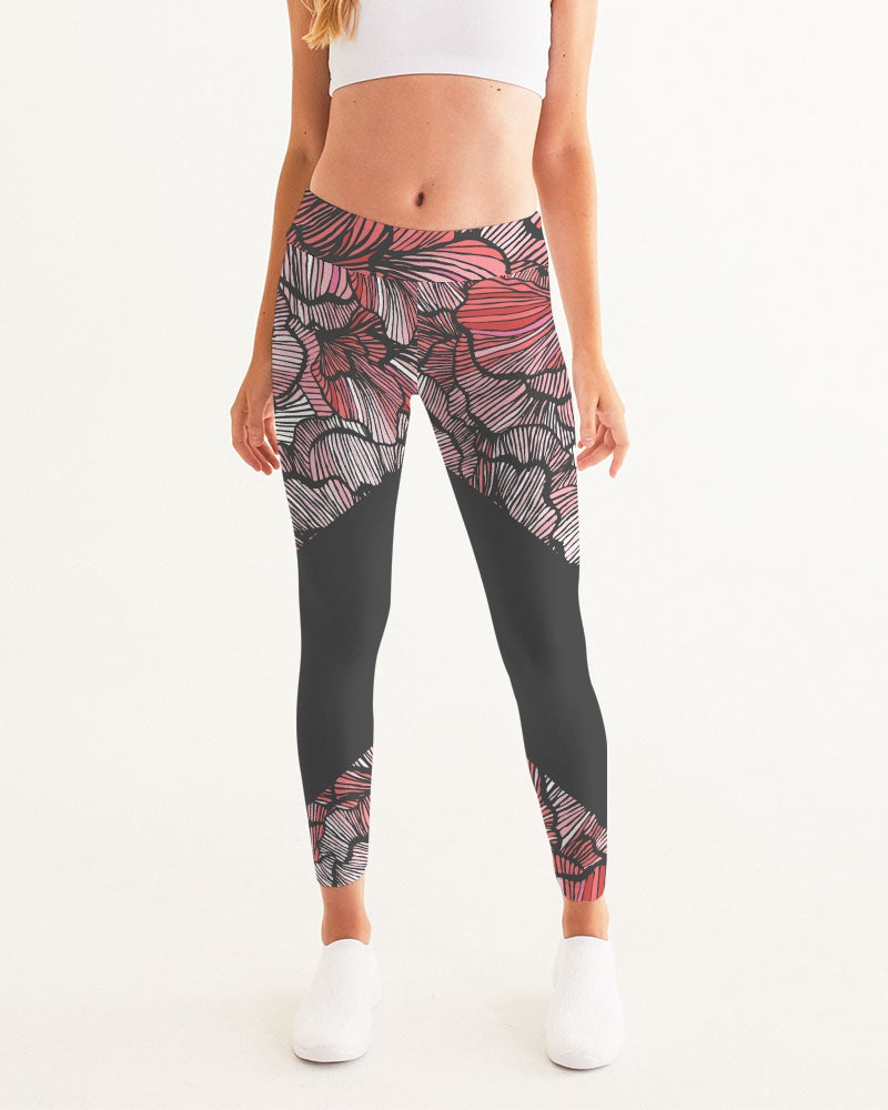 Petal Swirls Women's Yoga Pants: Bloom in Comfort & Style