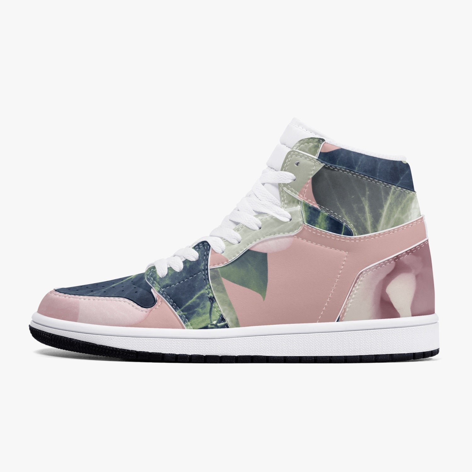 Jacki Easlick Floral Garden High-Top Leather Sneakers