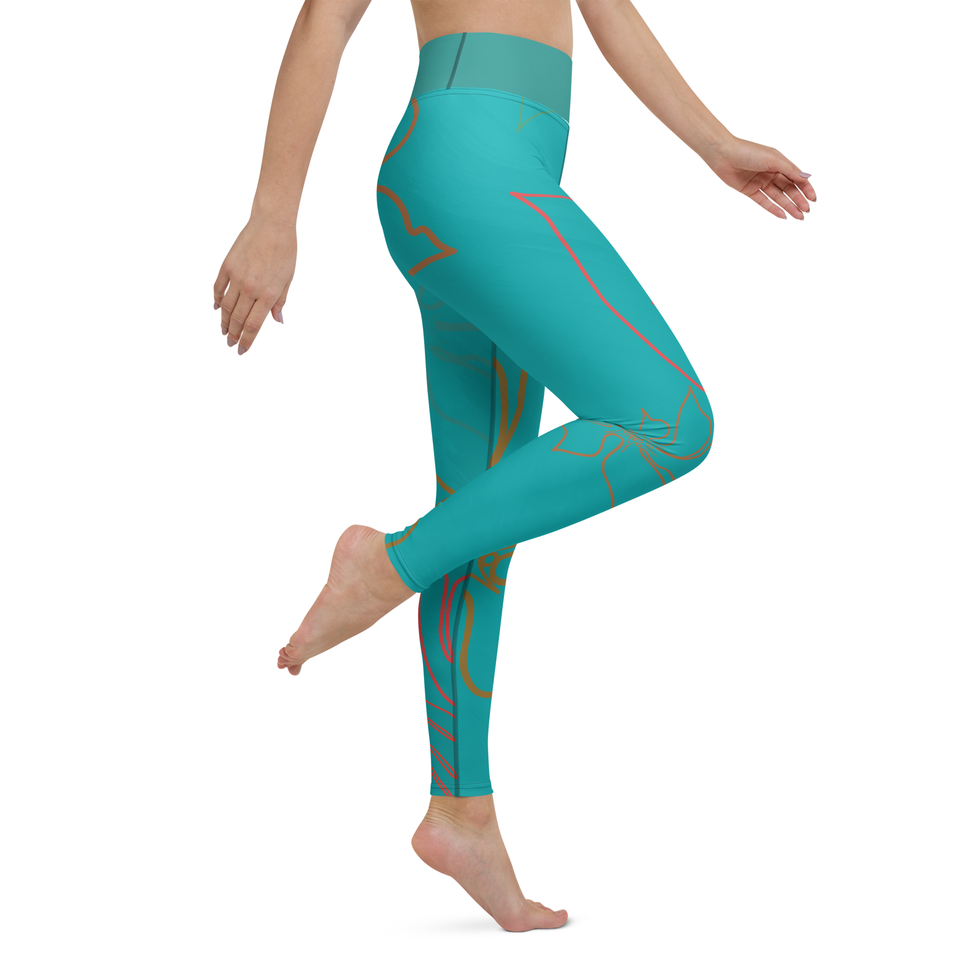 CoastFlex Sport Aloha Full Length Leggings