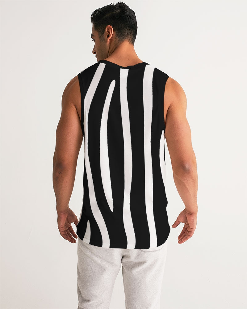 Graphic Zebra Men's Tank Top