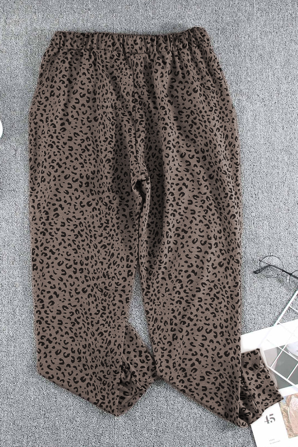 Black Breezy Leopard Joggers