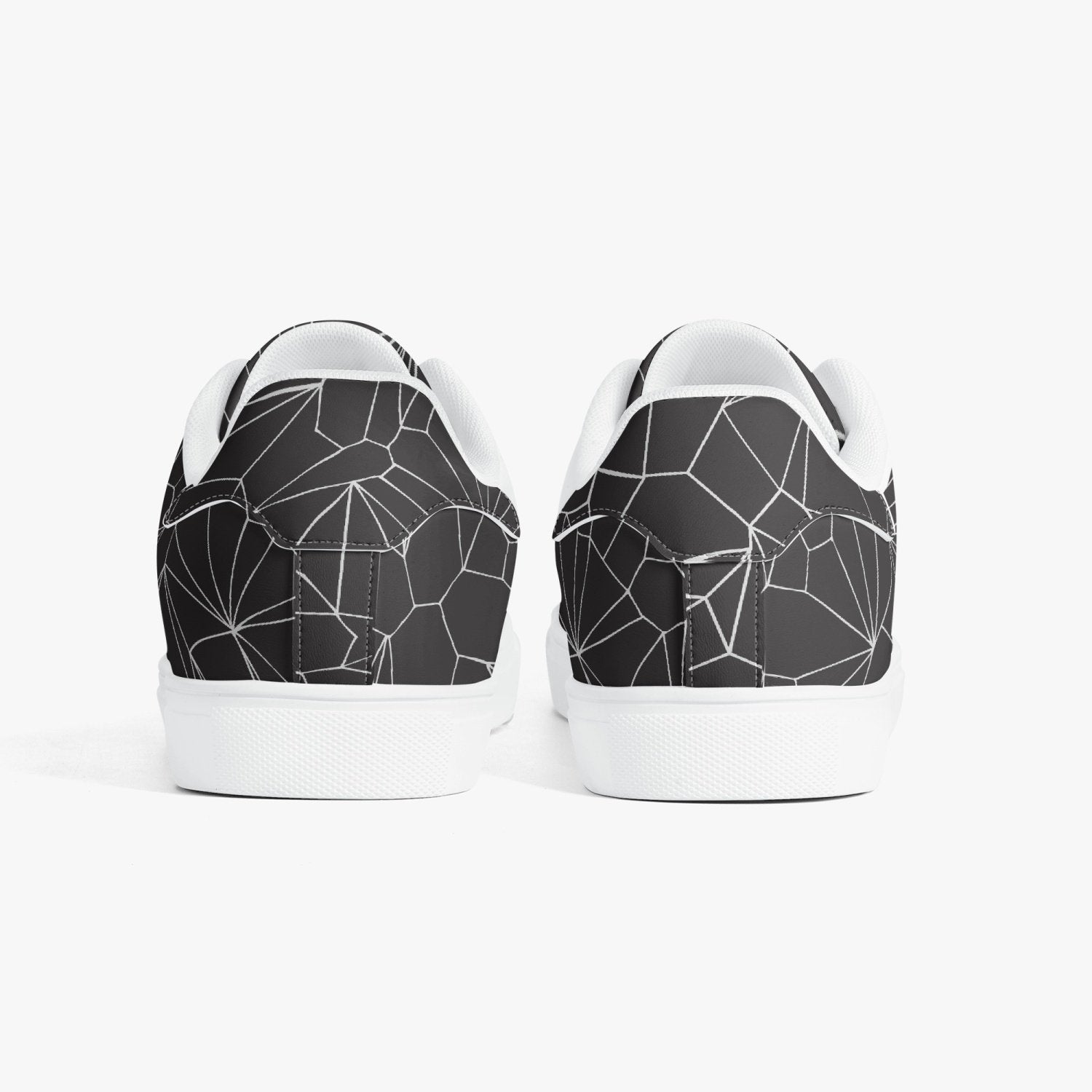 Jacki Easlick Architectural Print Low-Top Leather Sneakers