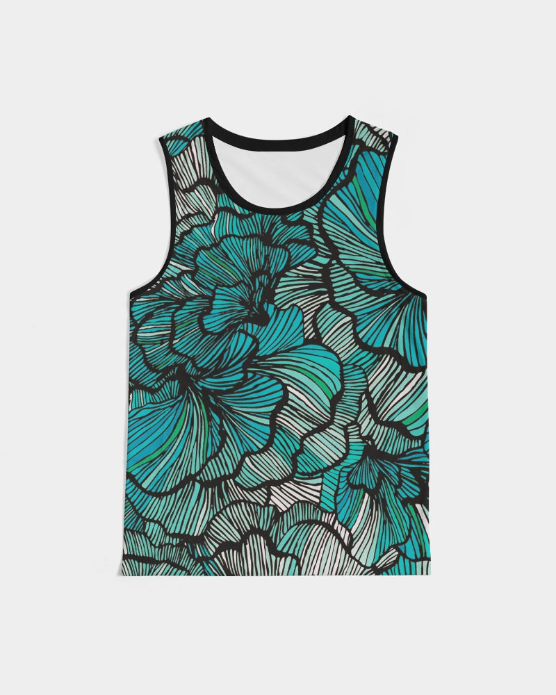 Sea Petal Swirls Men's Tank Top: Dive into Comfort & Style