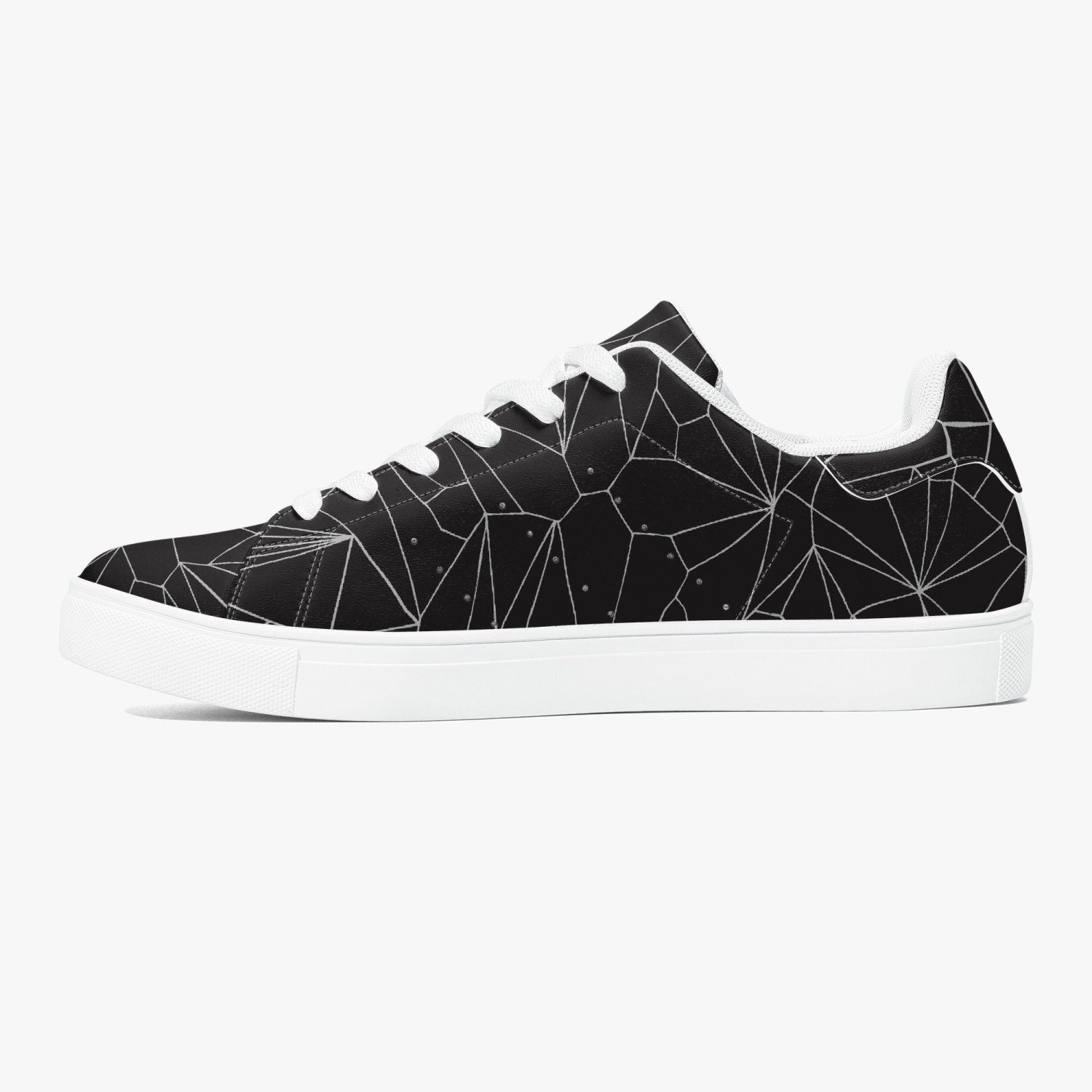 Jacki Easlick Architectural Print Low-Top Leather Sneakers