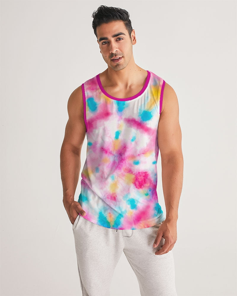 Tie-Dye-For Men's Tank Top: Groovy Comfort & Retro Style