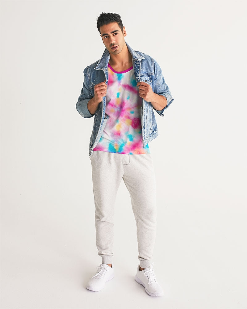 Tie-Dye-For Men's Tank Top: Groovy Comfort & Retro Style