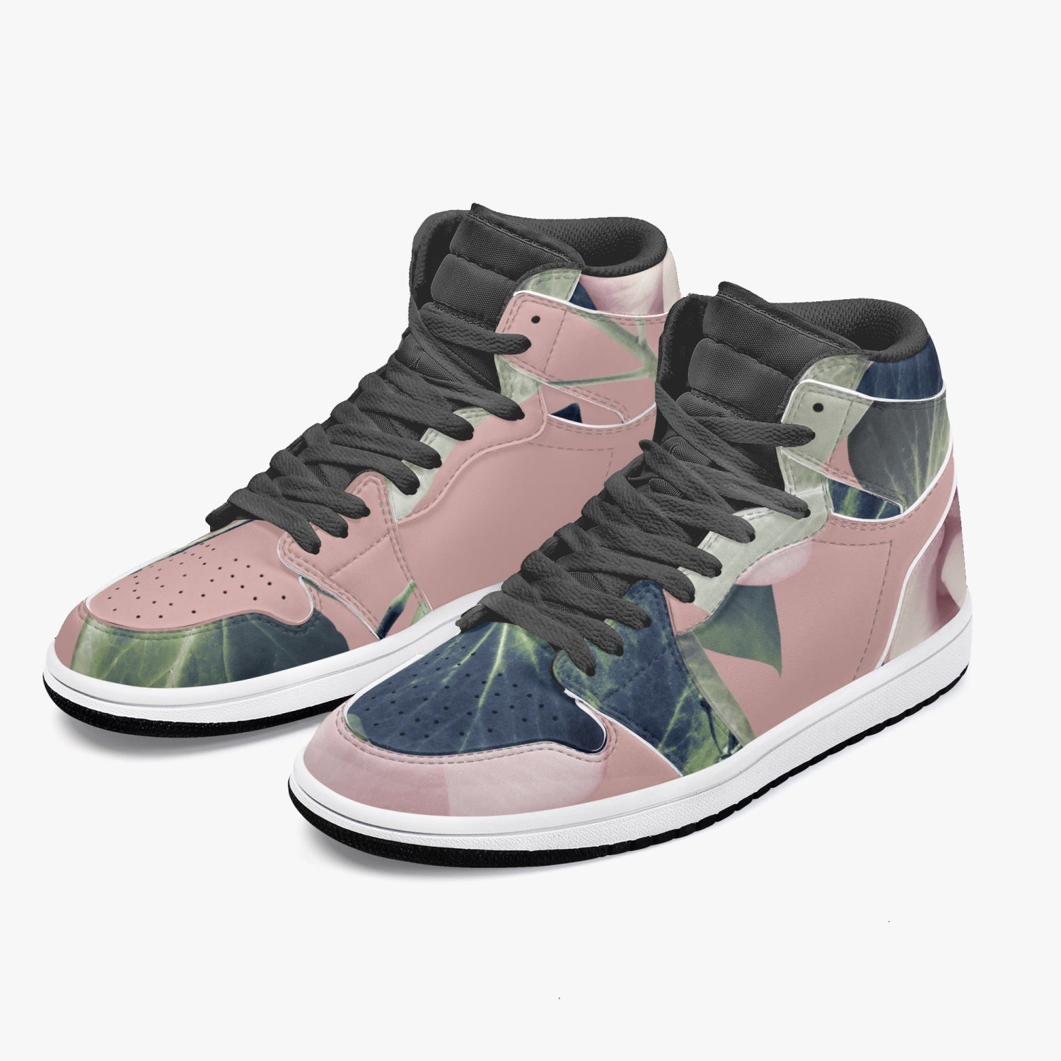 Jacki Easlick Floral Garden High-Top Leather Sneakers