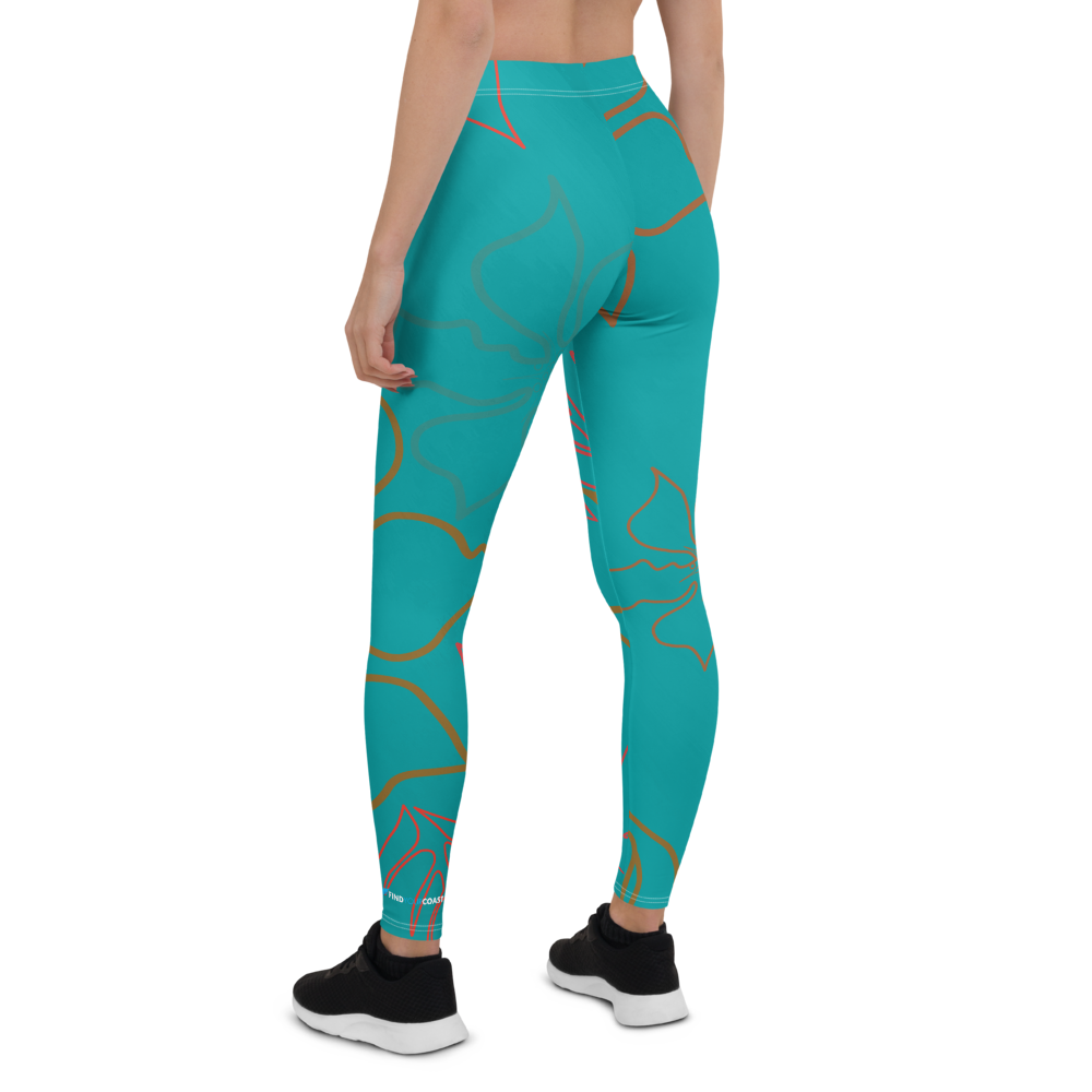 Women's CoastFlex Aqua Aloha Full Length Leggings