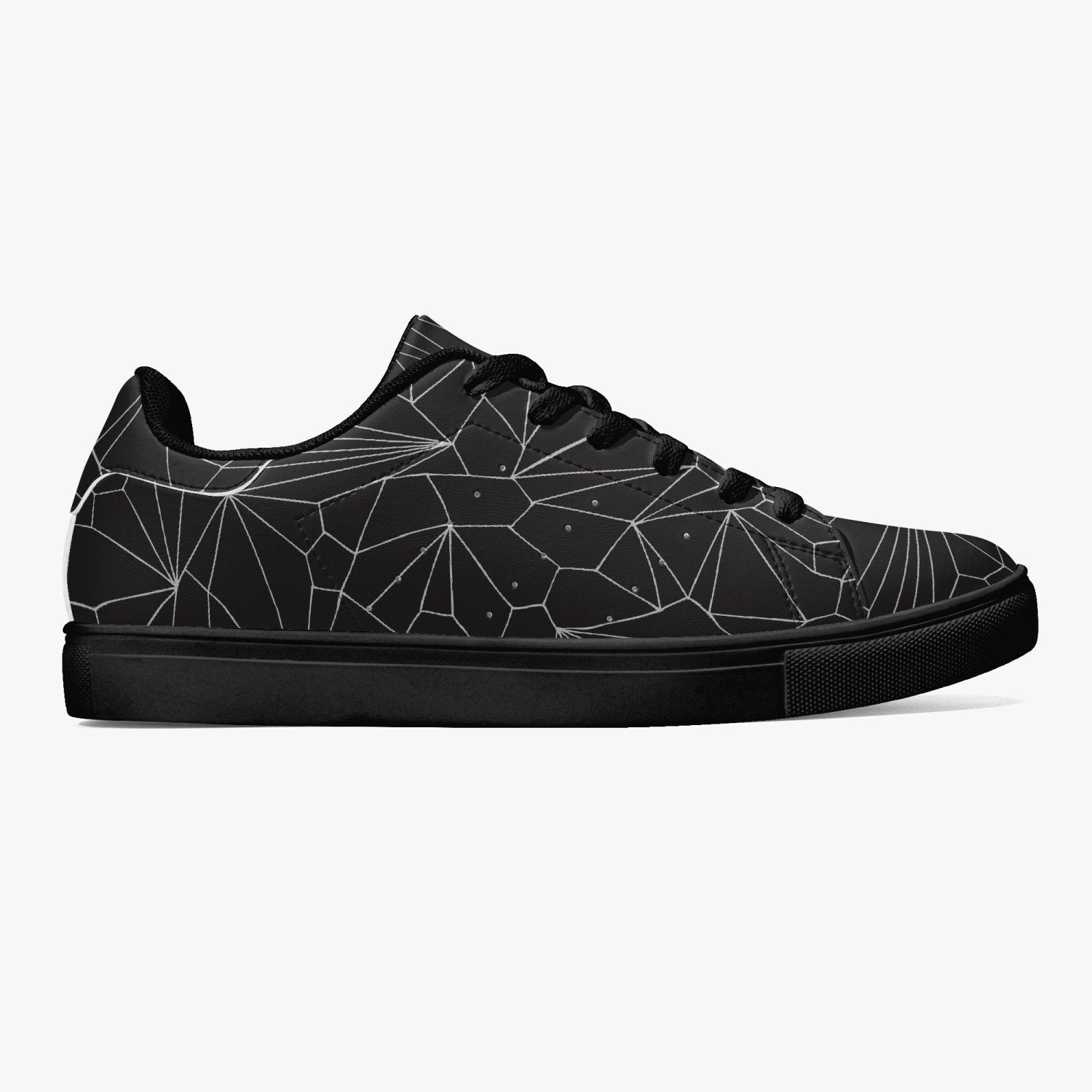 Jacki Easlick Architectural Print Low-Top Leather Sneakers