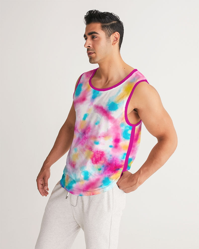 Tie-Dye-For Men's Tank Top: Groovy Comfort & Retro Style