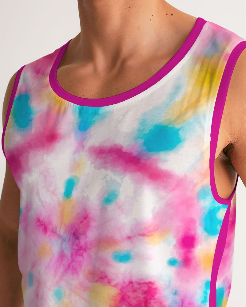 Tie-Dye-For Men's Tank Top: Groovy Comfort & Retro Style