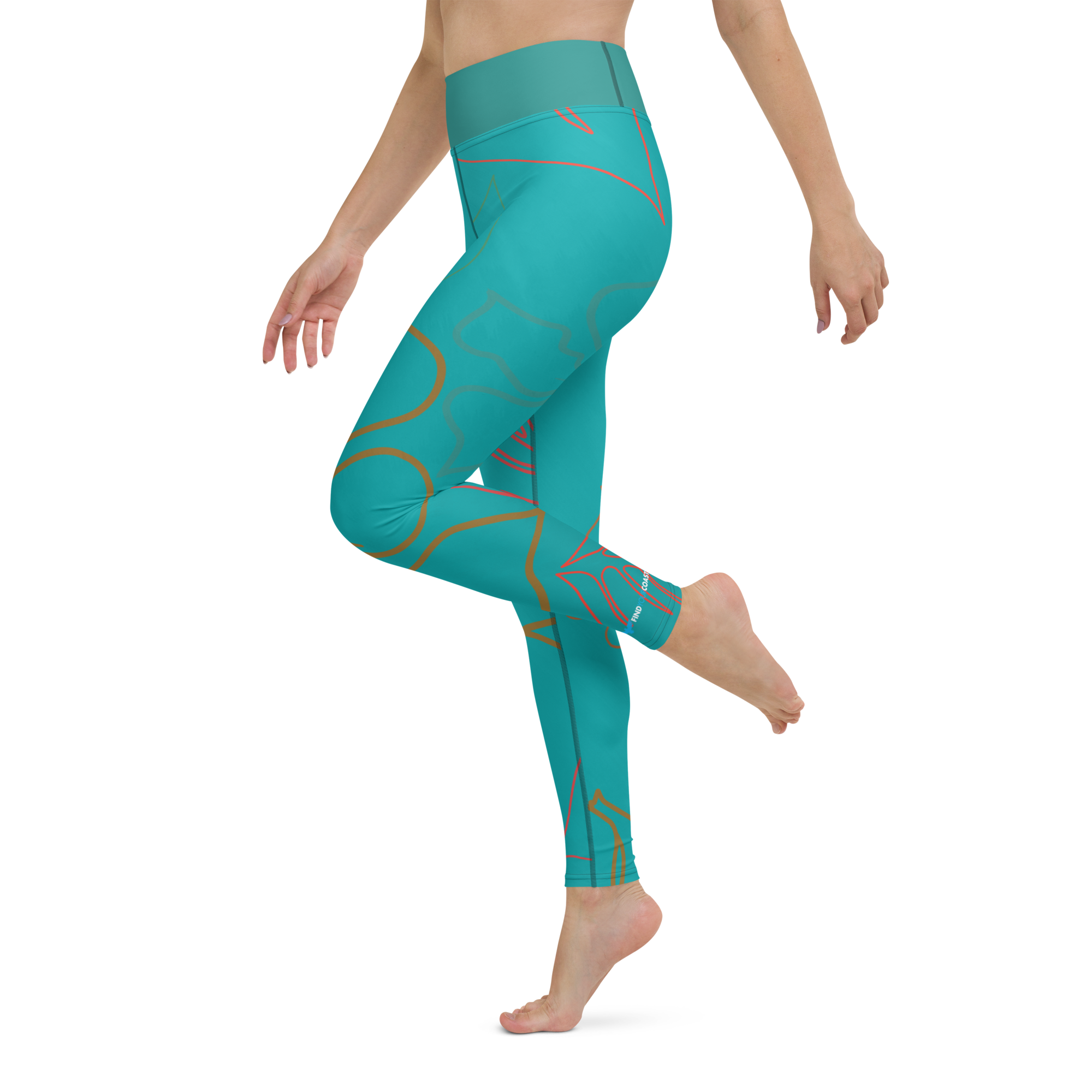 CoastFlex Sport Aloha Full Length Leggings