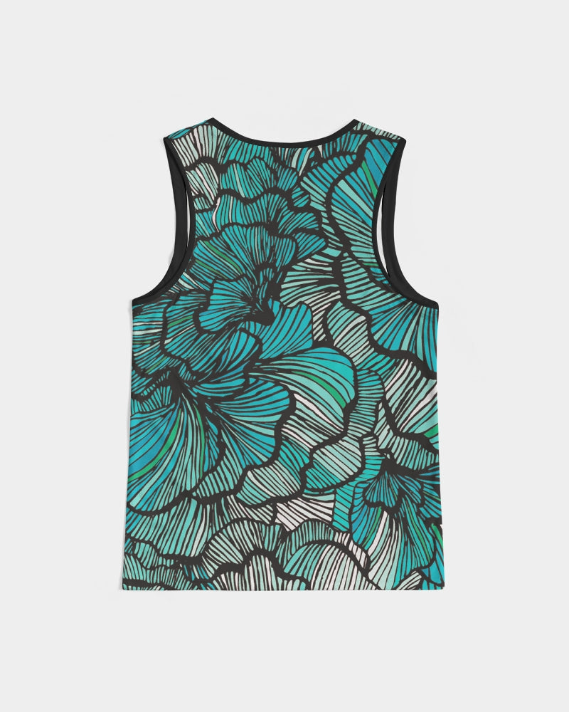 Sea Petal Swirls Men's Tank Top: Dive into Comfort & Style