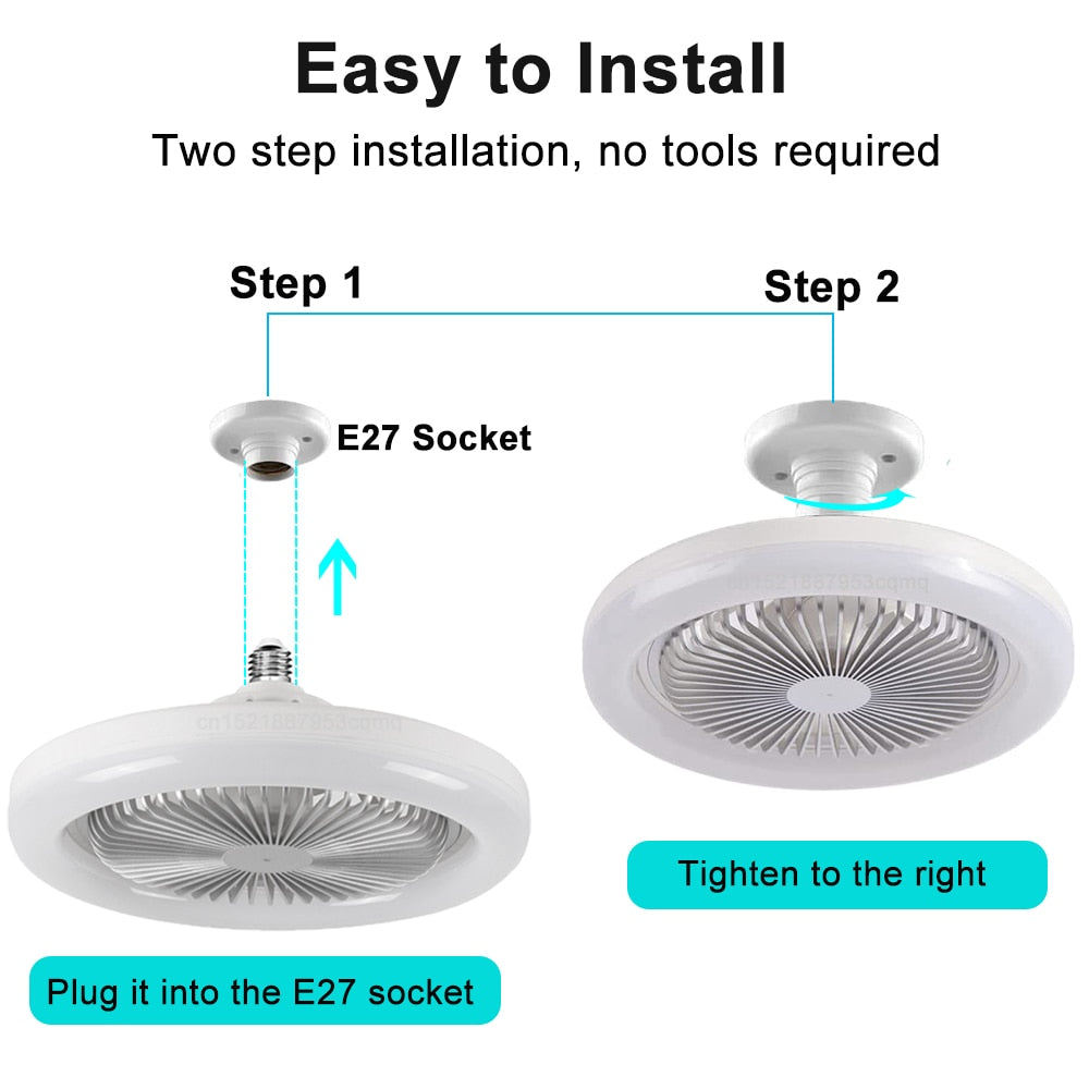 Rotation Way Ceiling Fan  with 3 Wind Modes and Remote Control Functionality