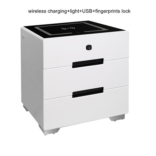 Smart Bedside Table with Wireless USB Charging Creative