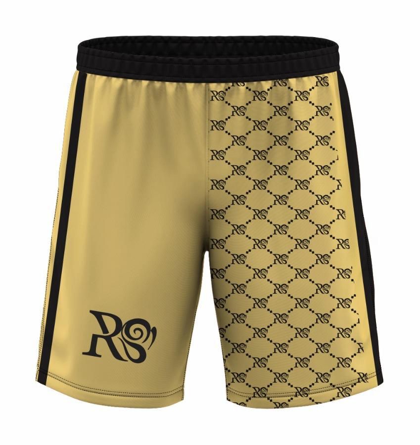 Rose Paulino Official Men's Gold Shorts - A Luxurious Twist on a Classic