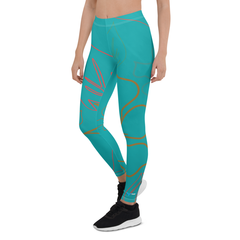 Women's CoastFlex Aqua Aloha Full Length Leggings