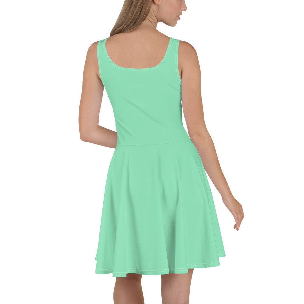 Womens Skater Dress, Seafoam Green 2