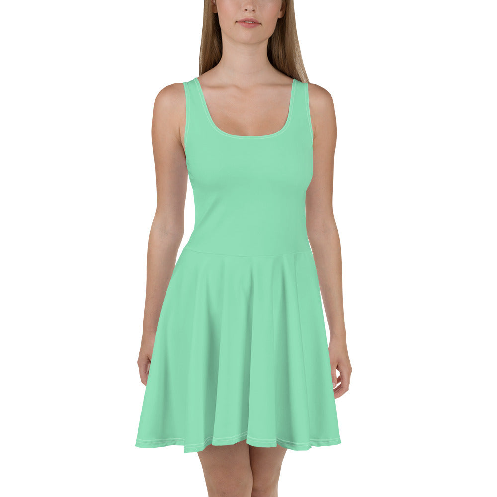 Womens Skater Dress, Seafoam Green 2