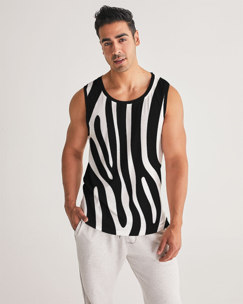 Graphic Zebra Men's Tank Top