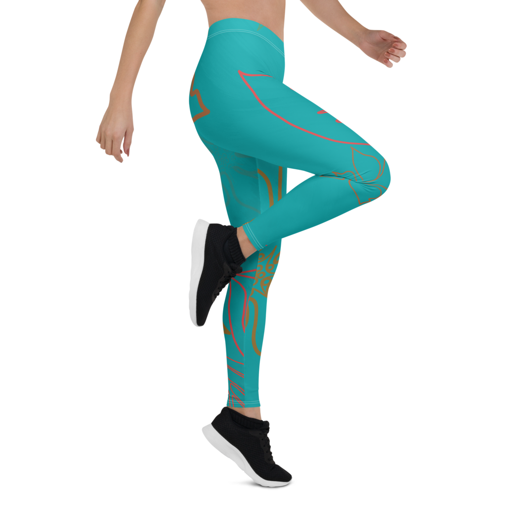 Women's CoastFlex Aqua Aloha Full Length Leggings