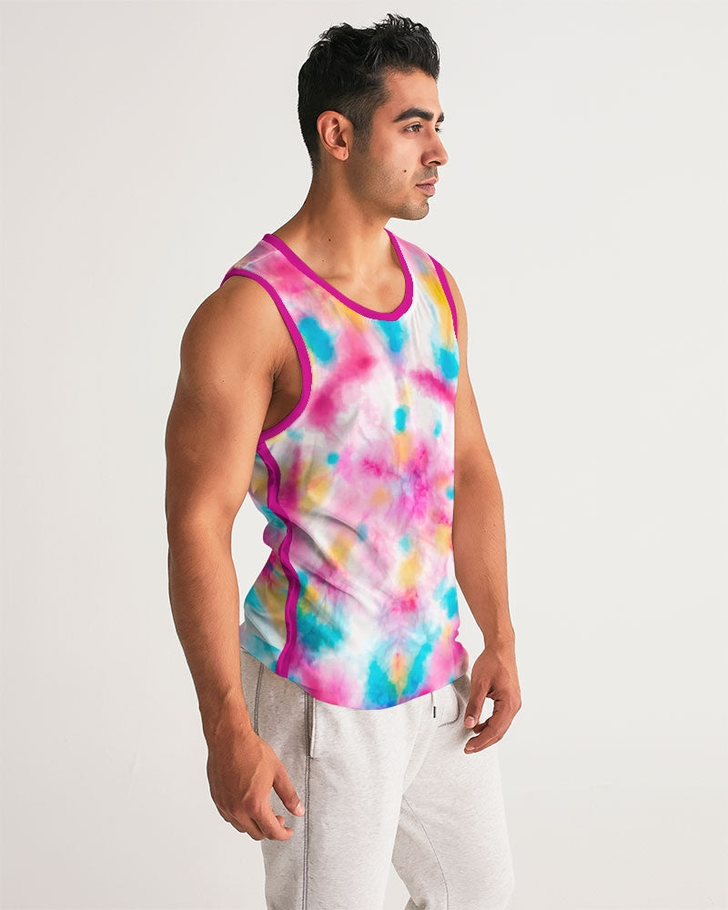 Tie-Dye-For Men's Tank Top: Groovy Comfort & Retro Style