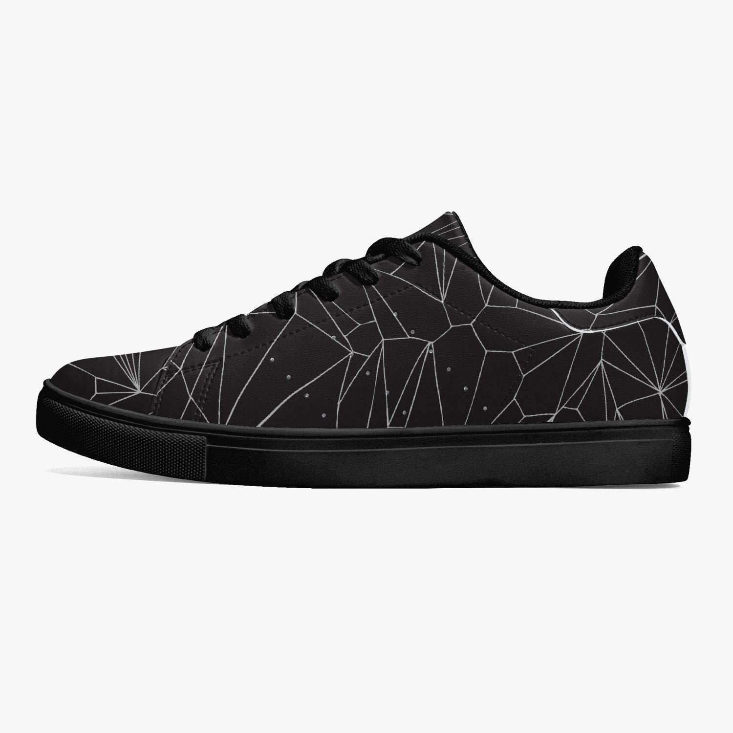 Jacki Easlick Architectural Print Low-Top Leather Sneakers