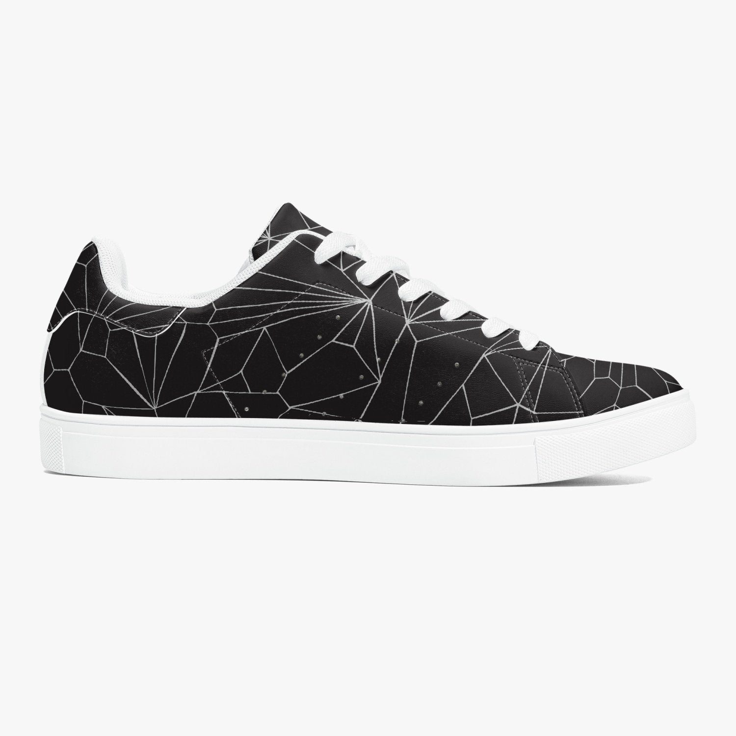 Jacki Easlick Architectural Print Low-Top Leather Sneakers