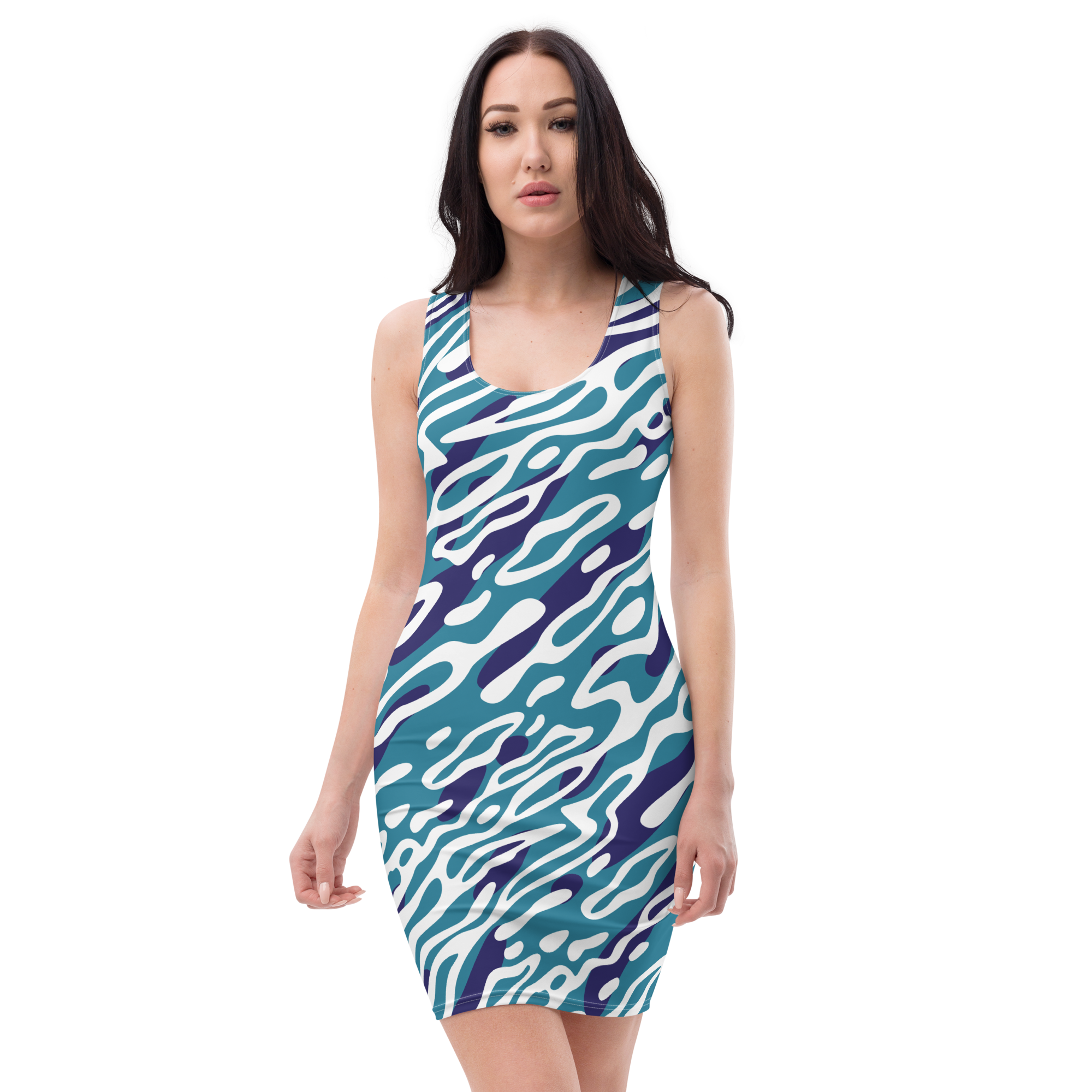 Find Your Coast® Ripple Fitted Casual Dress