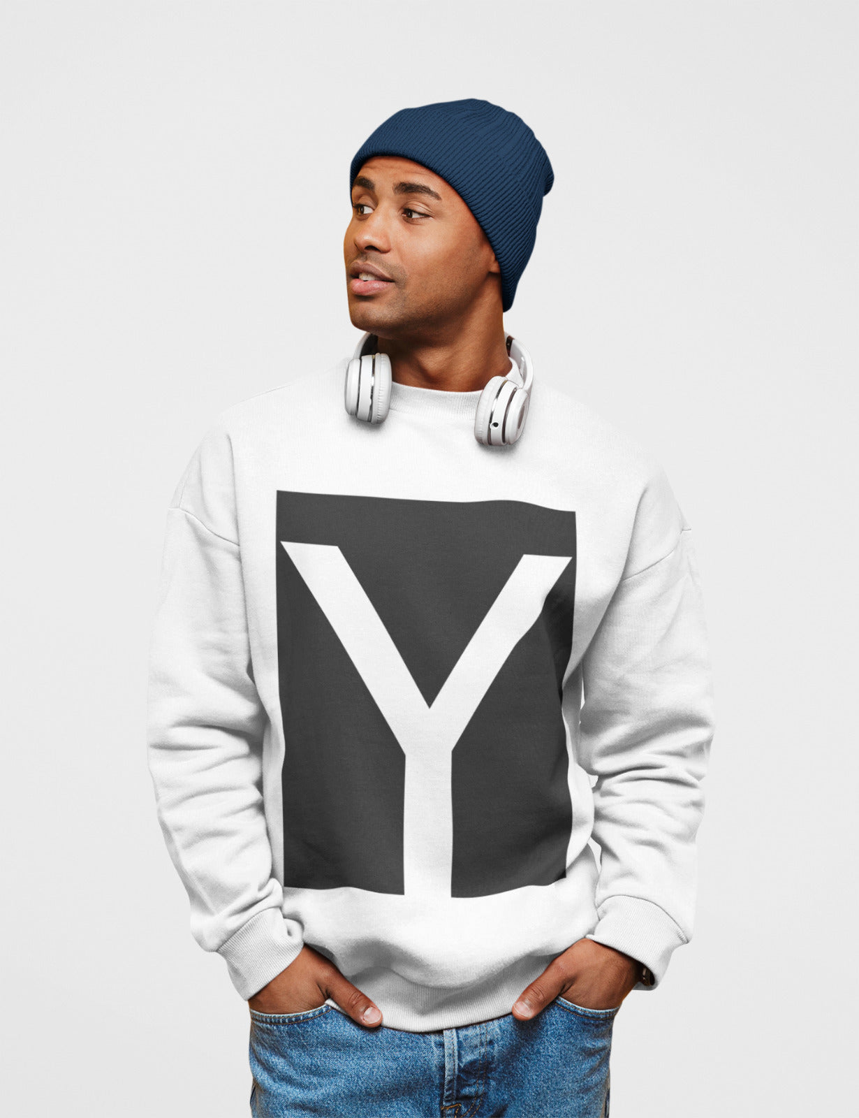 Show Your Pride: Men's Y Logo Crewneck Sweatshirt