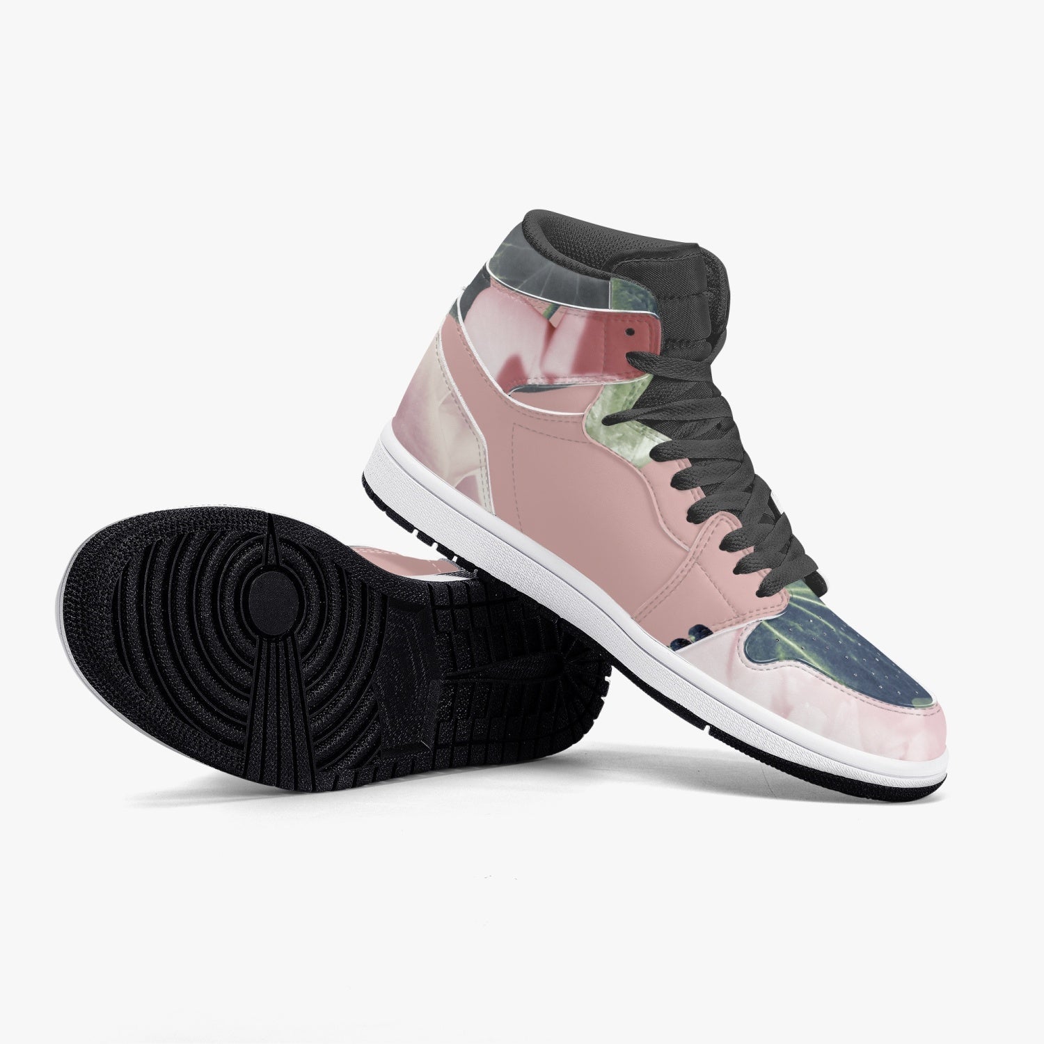 Jacki Easlick Floral Garden High-Top Leather Sneakers