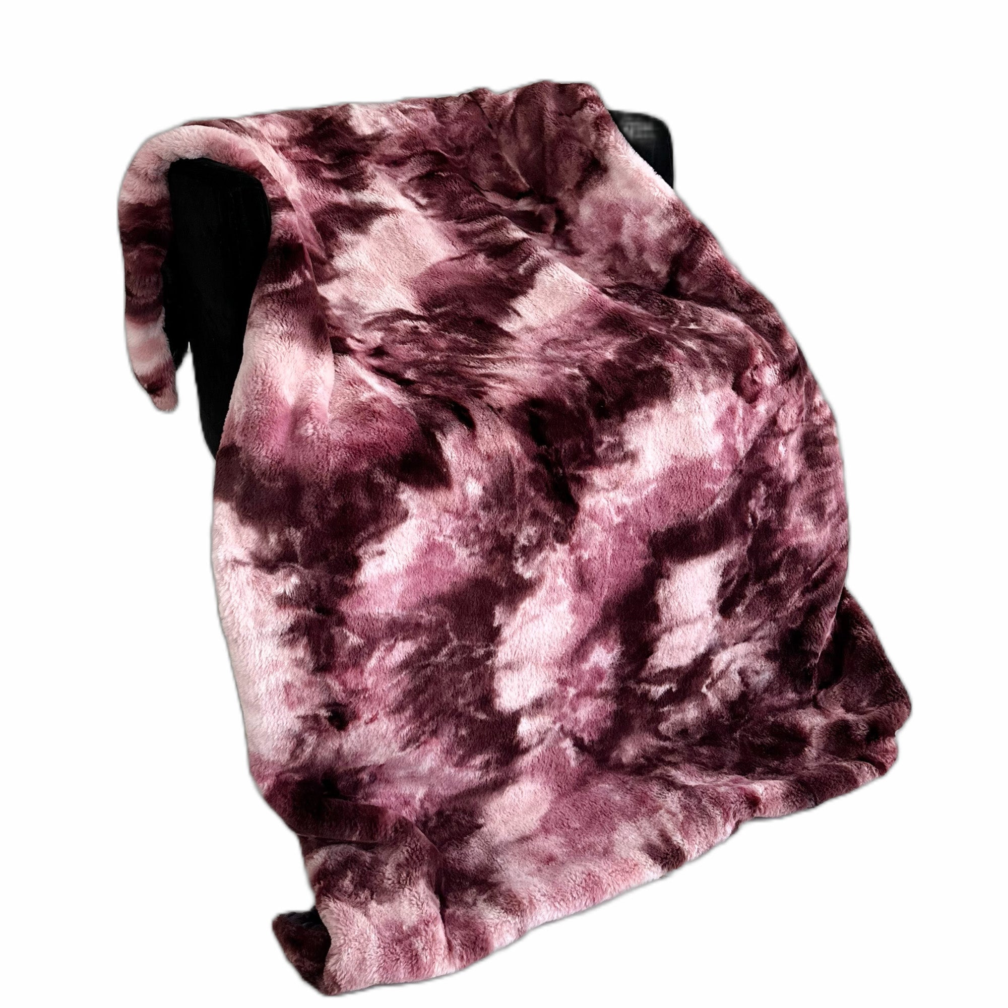 Rose Fureal Faux Fur Luxury Throw Blanket