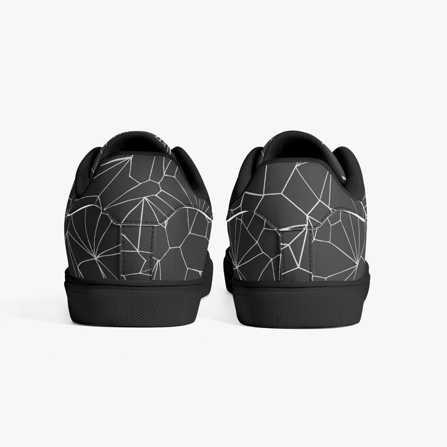 Jacki Easlick Architectural Print Low-Top Leather Sneakers