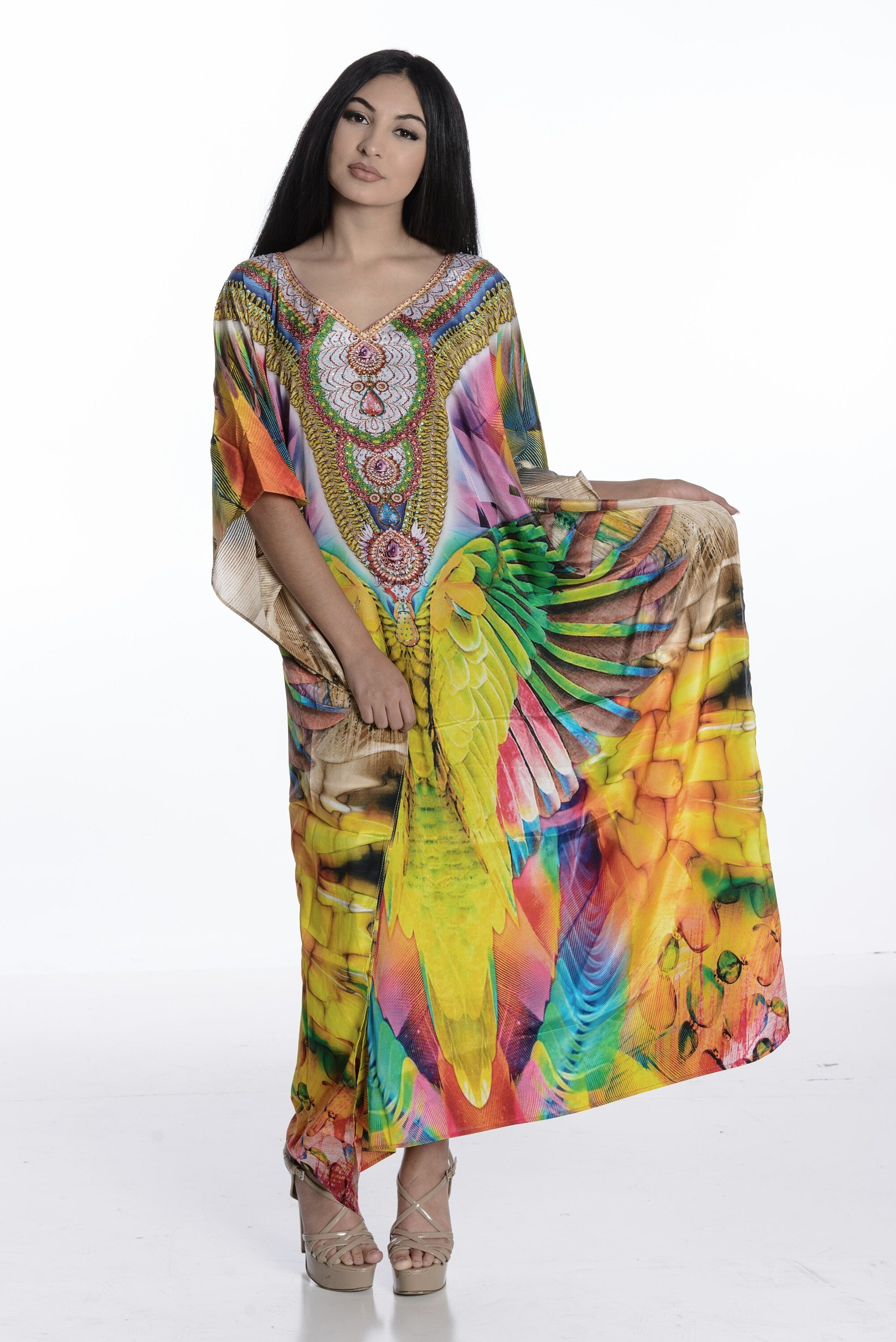 Maxi Kaftan Dress, Plus Size Kaftan Dress, Kaftan For Women, Mexican