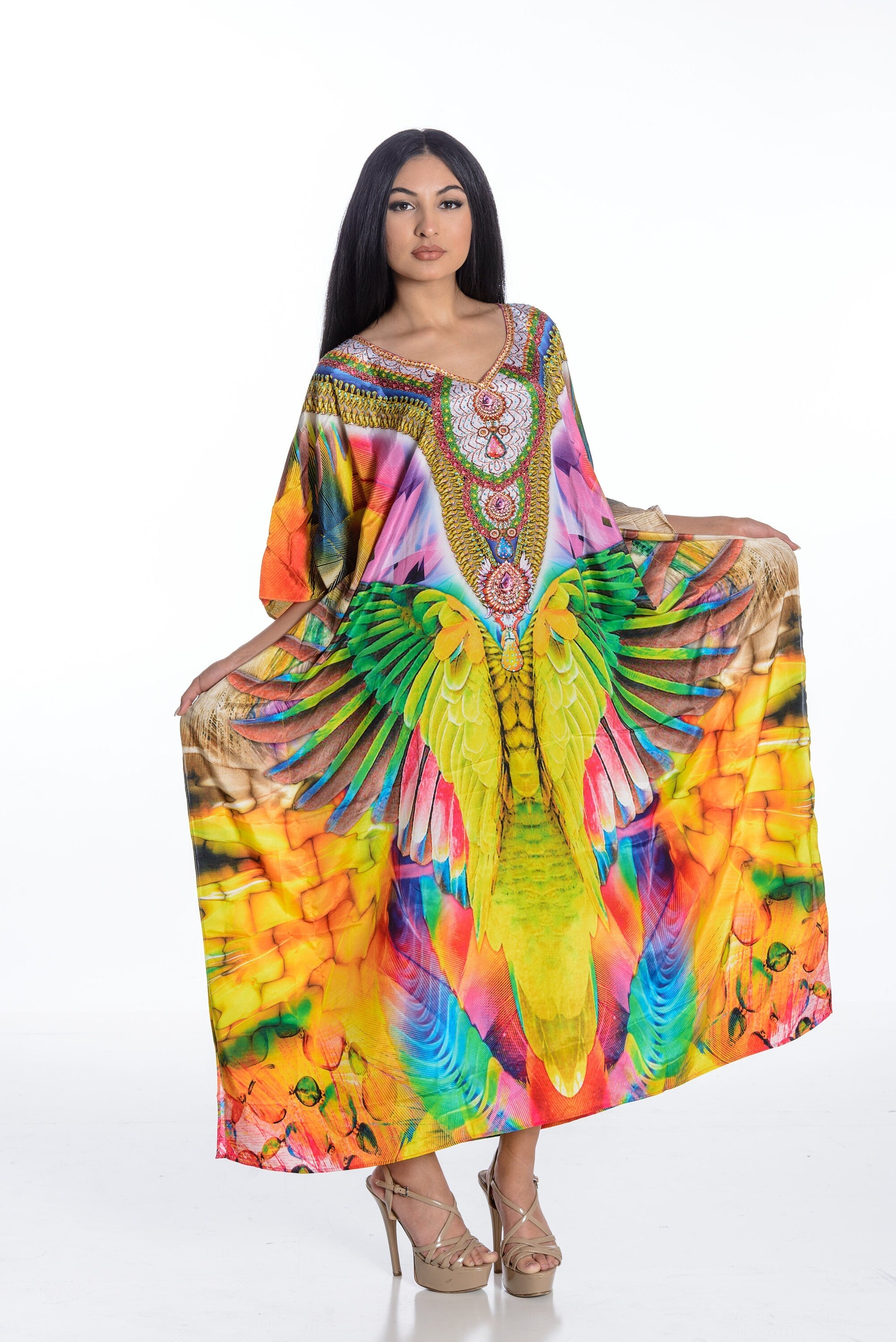 Maxi Kaftan Dress, Plus Size Kaftan Dress, Kaftan For Women, Mexican