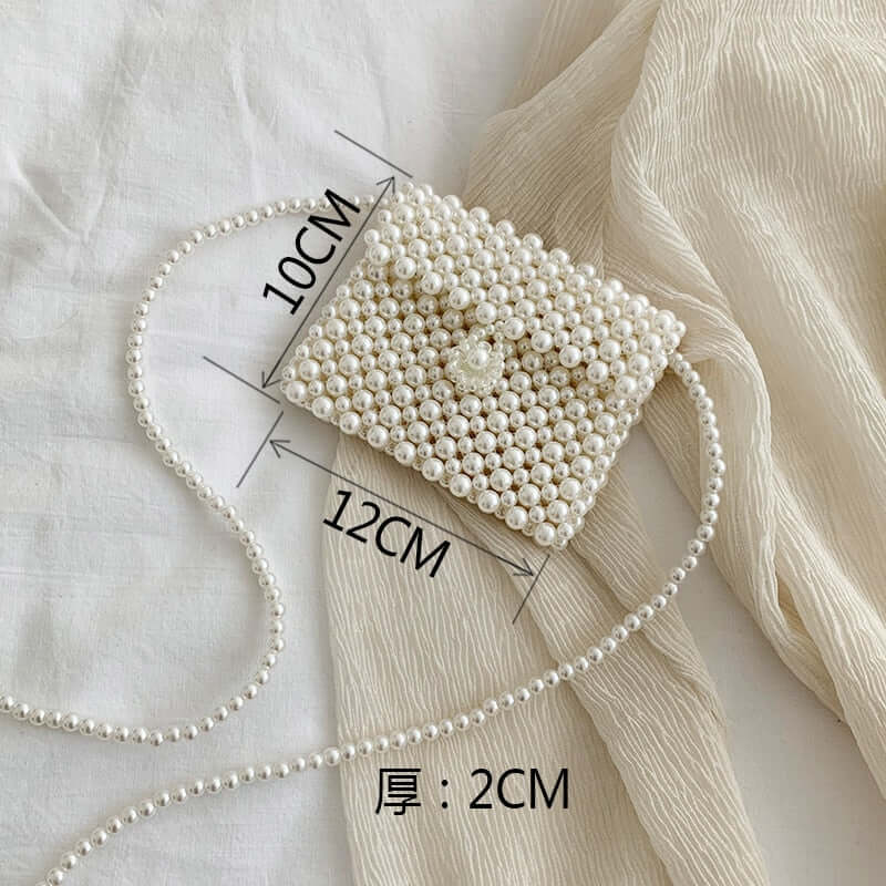 Mini Pearl Beaded Handmade Bags Vintage