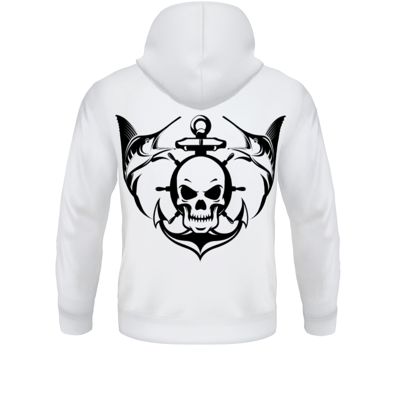 Men's FYC Blue Coast Skull & Anchor Fishing Sweatshirt